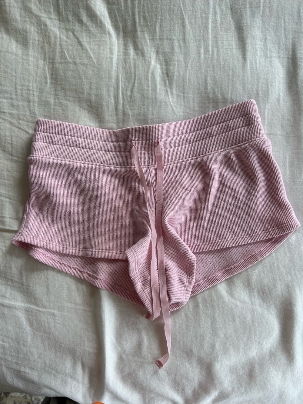 Gilly Hicks Ribbed Lounge Shorts - Light Pink